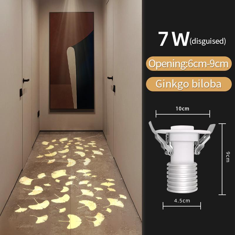 

Nordic home improvement embedded spotlight ceiling light projection snow star pattern home corridor downlight