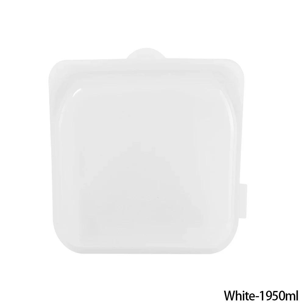 1 buc. Pungă Alimentară Reutilizabilă din Silicon, Container Alimentar pentru Congelator, Rezistent la Căldură, Etanș, Pungi pentru Păstrarea Prospețimii, Pungi de Sigilare pentru Sub-ambalare