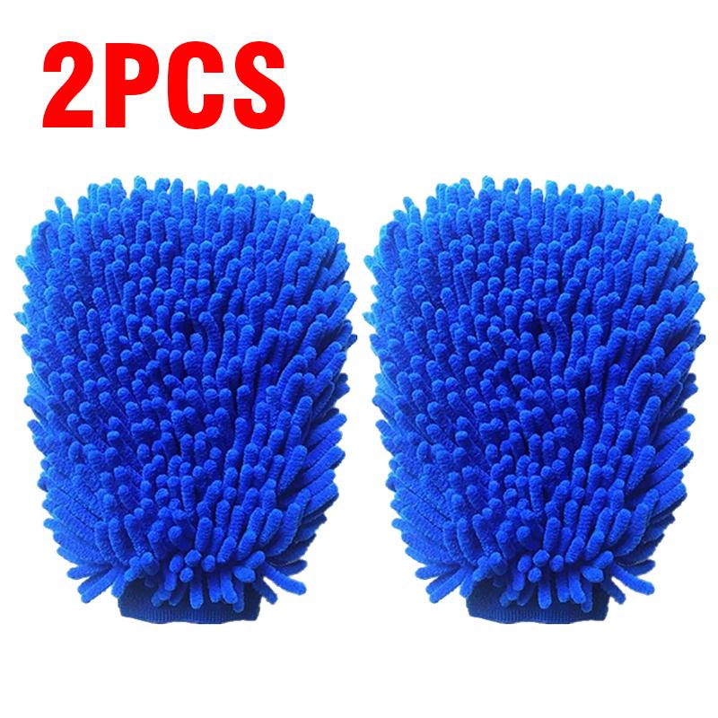 Car Cleaning Thickened Wool Soft Car Washing Plush Gloves Car Wool Washing Gloves Cleaning Brush Beauty Car Care Products