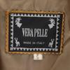 VERA PELLE Made In Italy Genuine Leather Leather Jacket S Camel Women Used