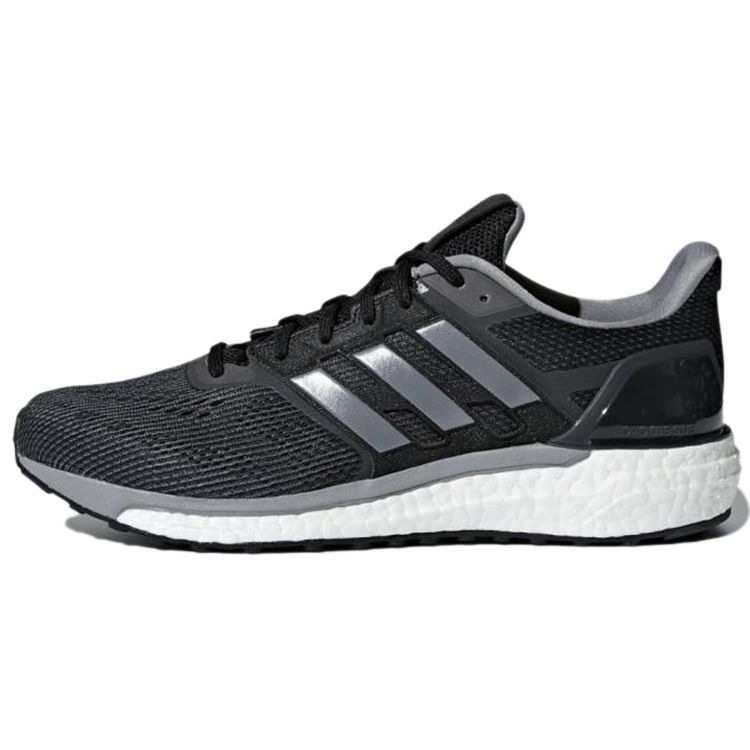 Adidas Supernova 1 Comfortable Daily Mesh Non-Slip Low-Top Marathon Running Shoes Unisex sneaker Black Silver CG4022 44⅔