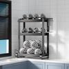 Nordic Carbon Steel 3-Tier Kitchen Spice Rack