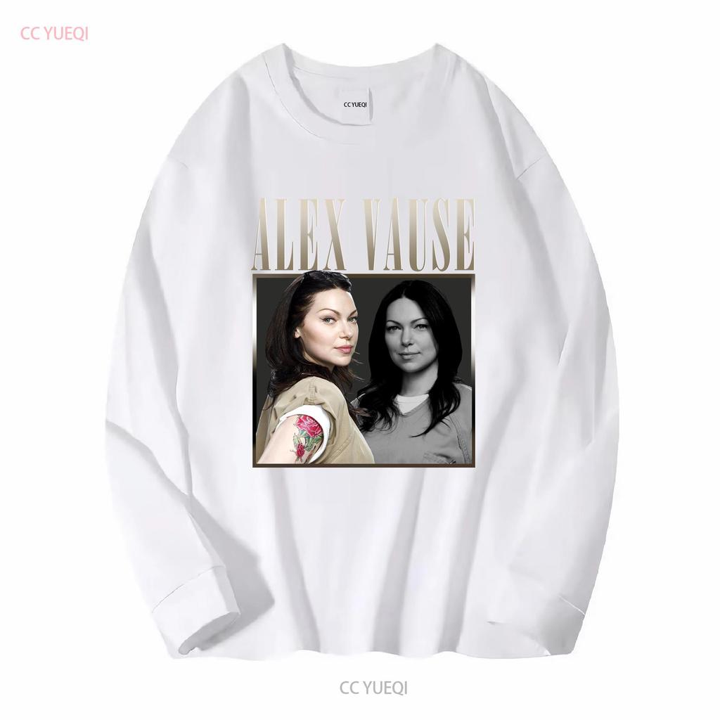 Alex Vause Vintage T shirt SweaT 90s s Laura Prepon Vintange long or short sleeves vintage Washed Casual fashion Stretched