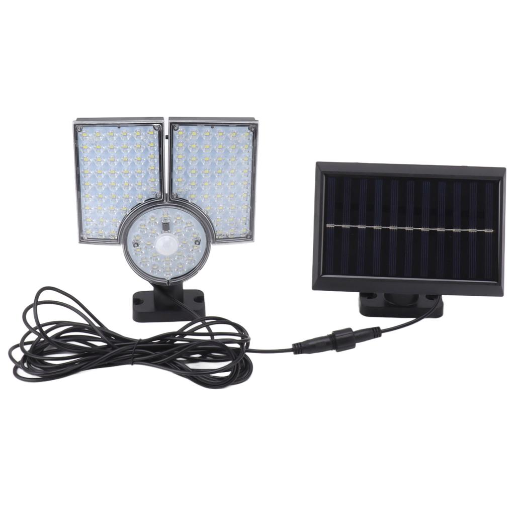 Split Solar Outdoor Lights Flexible IP65 Weatherproof Motion Sensor LED Solar Wall Light with