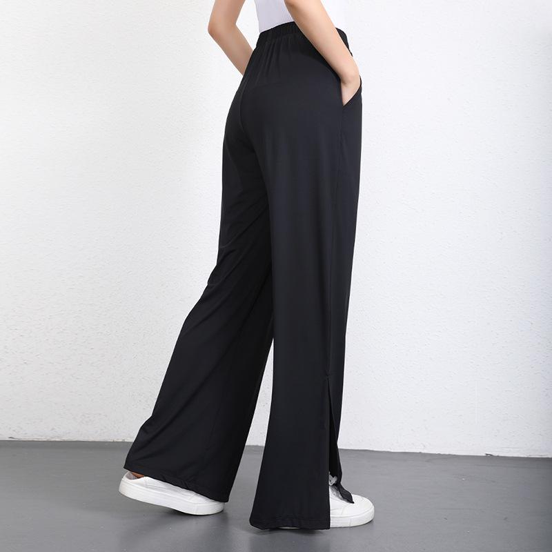 Women's UPF50+ Ice Silk Sun Protection Wide-Leg Pants – UV Protection, Cool, Loose Fit, Summer Style