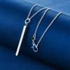 925 Sterling Silver 16-30 Inch Exquisite Long Cylindrical Pendant Necklace for Women's Fashion Wedding Accessories Jewelry