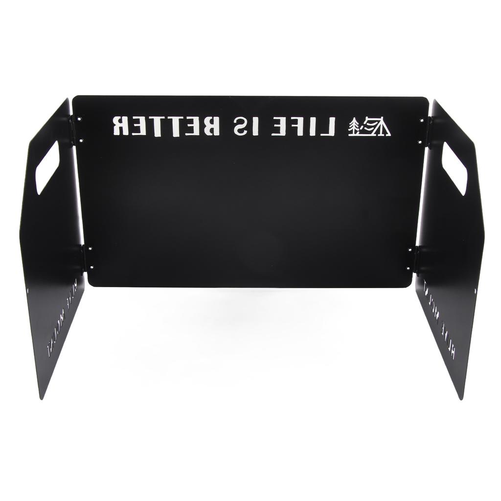 Camping Stove Windscreen Outdoor Folding Portable Metal Stove Wind Blocker Folding Camping Stove Windscreen
