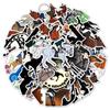 50 Waterproof Cool Sports Cartoon Horse Equestrian Stickers for Phone & Water Bottle Decoration