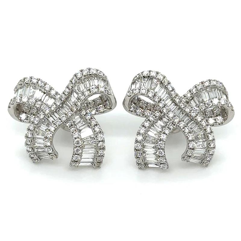 Fashion Copper Alloy Zircon Jewellery Drop Earrings For Women Wedding Party Gifts