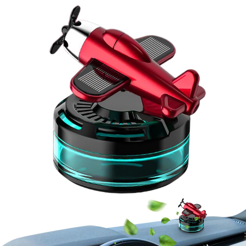 Solar Powered Car Aromatherapy Rotating Aircraft Design Car Scents Diffuser Aesthetic Solar Powered Car Aromatherapy Car