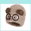 Knitted Bear Wool Blend Winter Hat With Warmth For Girls And Teens