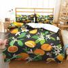 Fruit Duvet Cover Set Cartoon Watermelon Summer Theme Bedding Set for Boy Girl Double Queen King Size Microfiber Comforter Cover