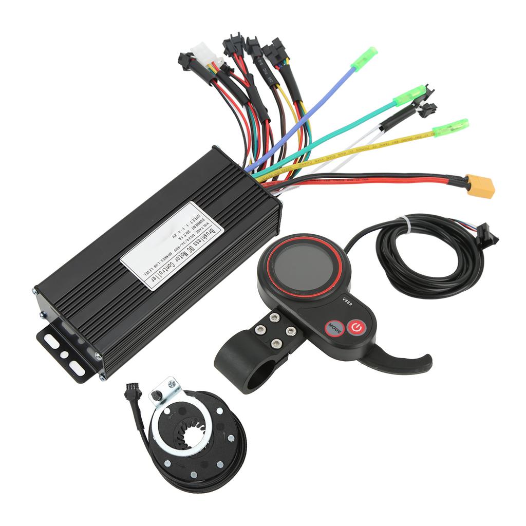 24V 36V 48V 30A Sinewave Brushless Motors Controller Colorful V889 Panel Power Assist Sensor Electric Bike Conversion