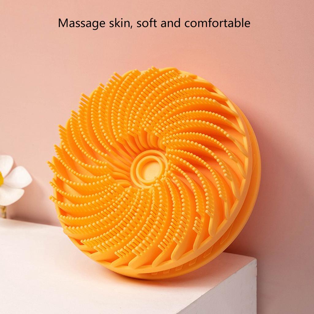 Dual Sided Silicone Bath Brush For Gentle Exfoliation And Deep Cleansing With Ergonomic Handle