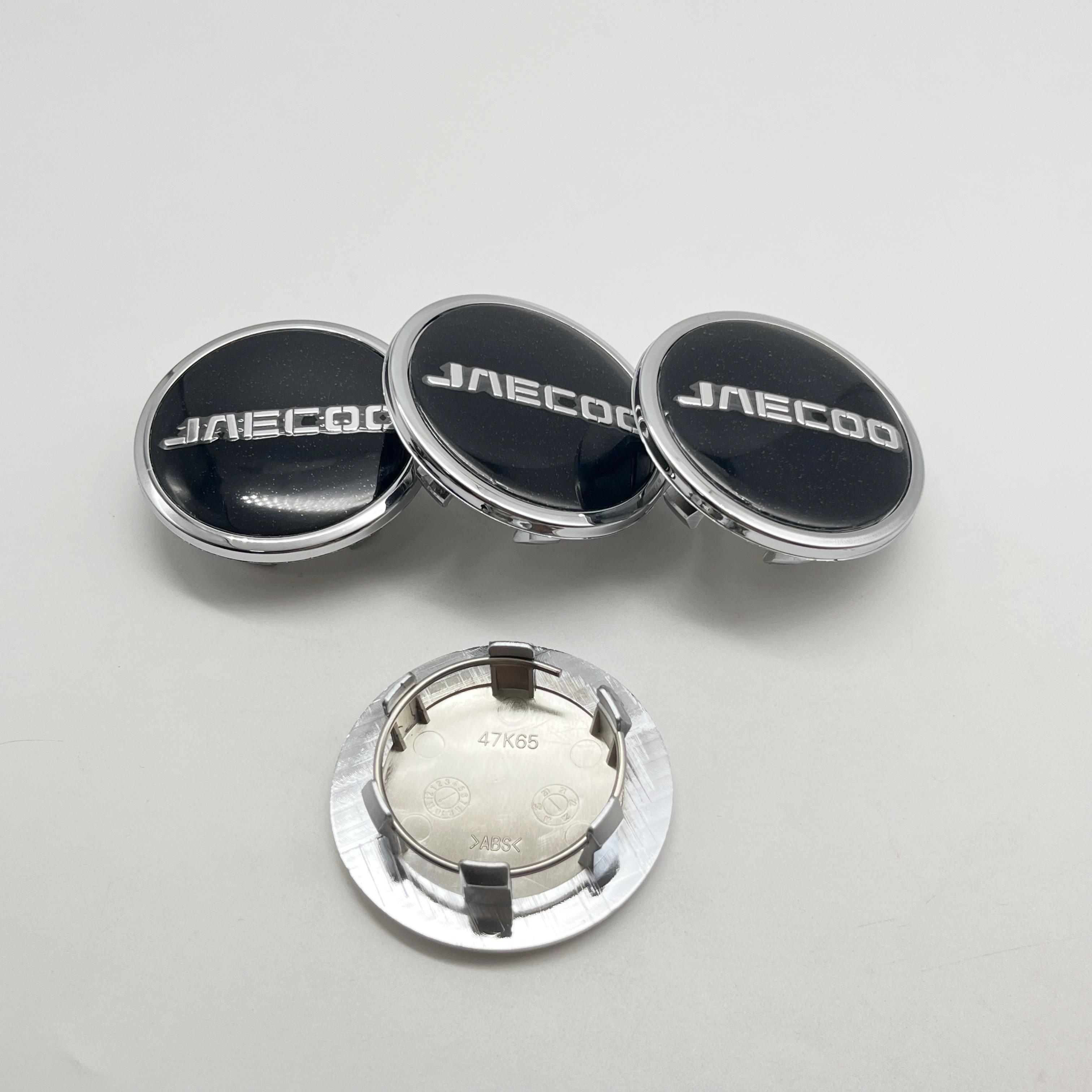 4pcs/Set New 65mm 47K65 Car Wheel Center Caps Universal Rim Hub Cover Fit For JAECOO Emblem Logo Car Styling Badge Accessories 4pcs for JAECOO&65mm 47K65 Caps