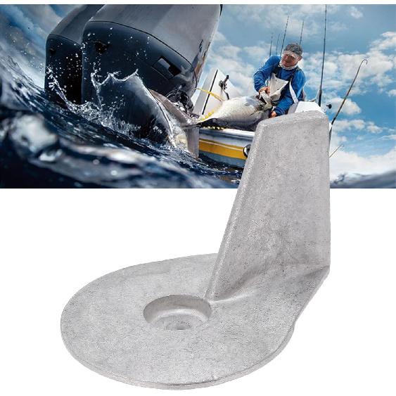 Fydun Boat Motor Trim Tab Anode, Aluminum Alloy 822157T2 Trim Tab Anode Replacemet for Mariner 25‑50 2 4 Stroke