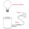 220V Retro Wood Table Lamp E27 Socket Vintage Desk Lamp Base Holder EU Plug Bedside Lamp Decor Wooden Base Table Light