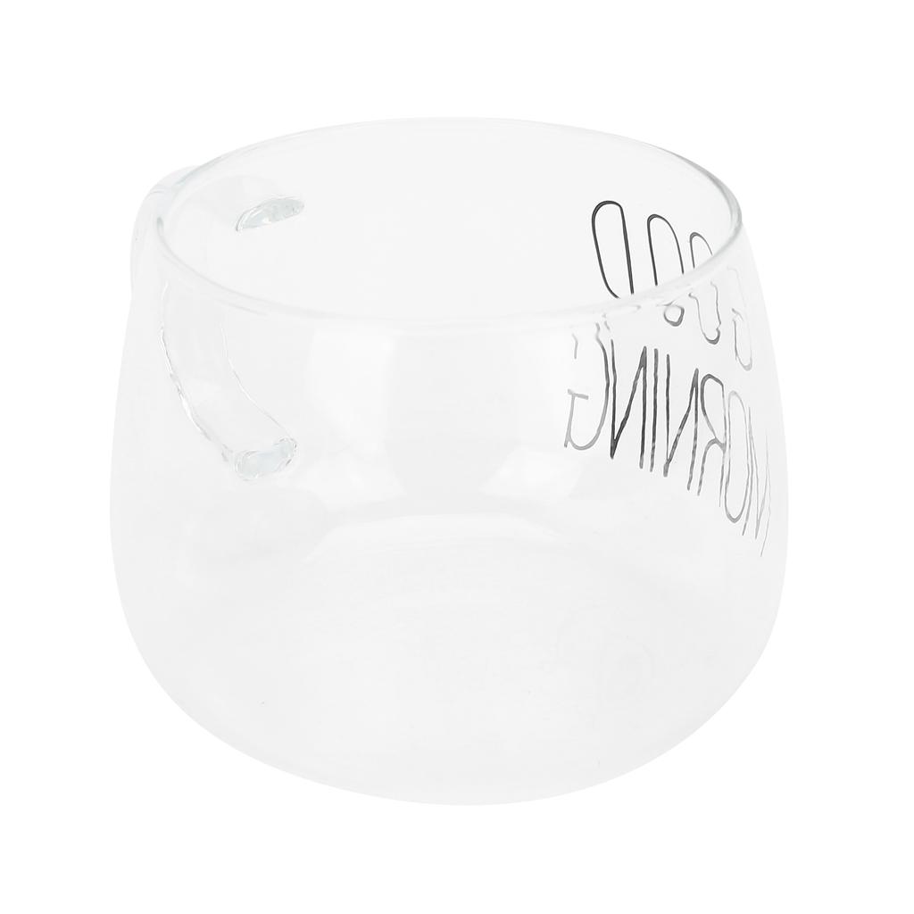 Coffee Cup Transparent Borosilicate Glass Mug with Handle for Milk Tea Cocktail Beverage