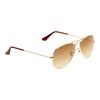 Ray Ban Aviator Gradient Light Brown Pilot Unisex Sunglasses Rb3025 001 51 55