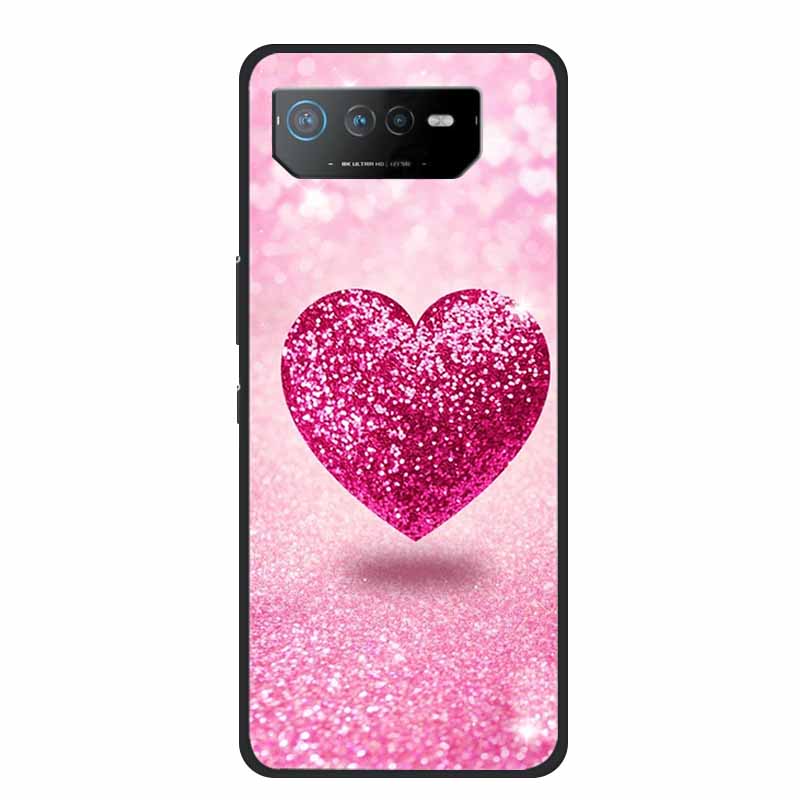 Phone Case For Asus ROG Phone 6D Ultimate Back Cover Case Black TPU Silicone Soft Coque For Asus ROG Phone 6 Pro Case Phone6 Pro