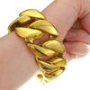 32mm Width Bling Massive 316L Stainless Steel Gold Tone Hip Hop Bracelet Designer Chrams