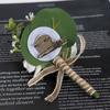 Blomstformet brudgomsbrosje i kunstsilke blomsterdrakt frakklomme Dekorativ corsageimitasjon roseblomstkjole brosjenål