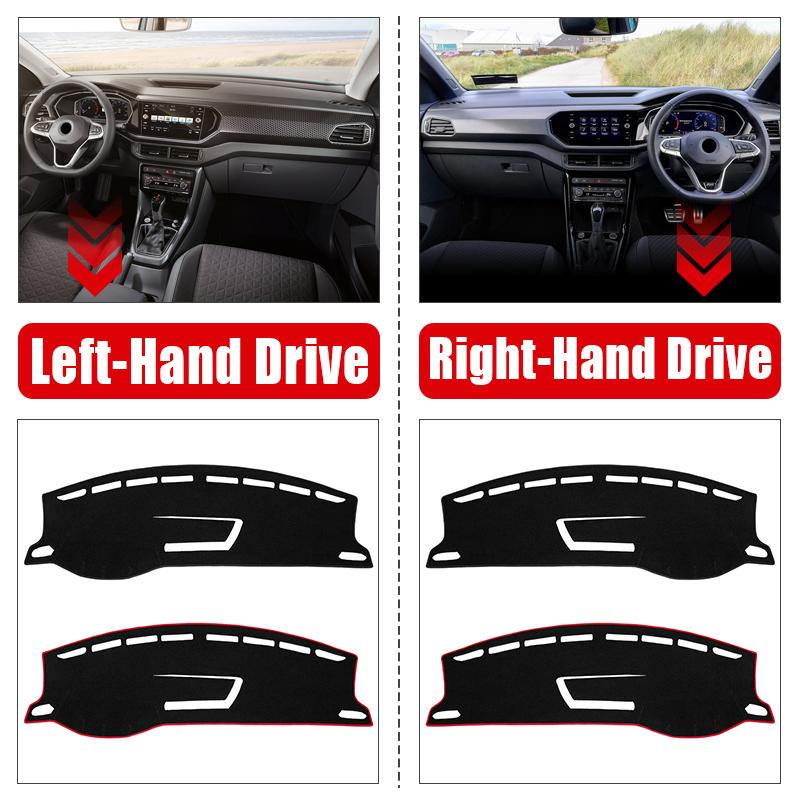 For Volkswagen VW T-Cross TCross      Car Dashboard Cover Mat Dash Board Sun Shade Non-slip Pad Accessories