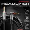 Cableworks by Gator Cases Headliner Series 30ft SL Musical Instrument Cable with Mute Switch (GCWH-INS-30RAQT)