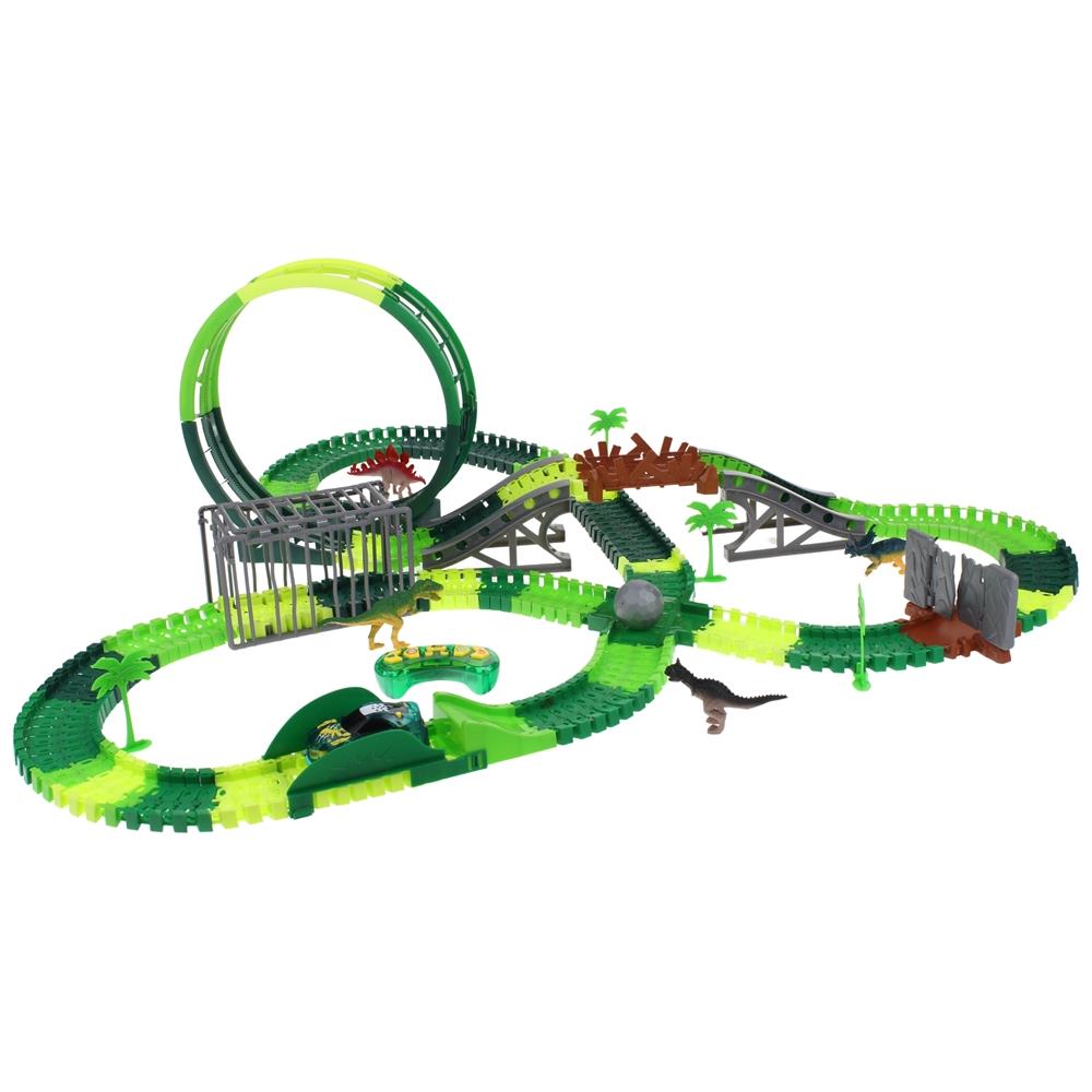 Tor Samochodowy Wyścigowy Dino Park Dinozaury Zdalnie Sterowany 250 El