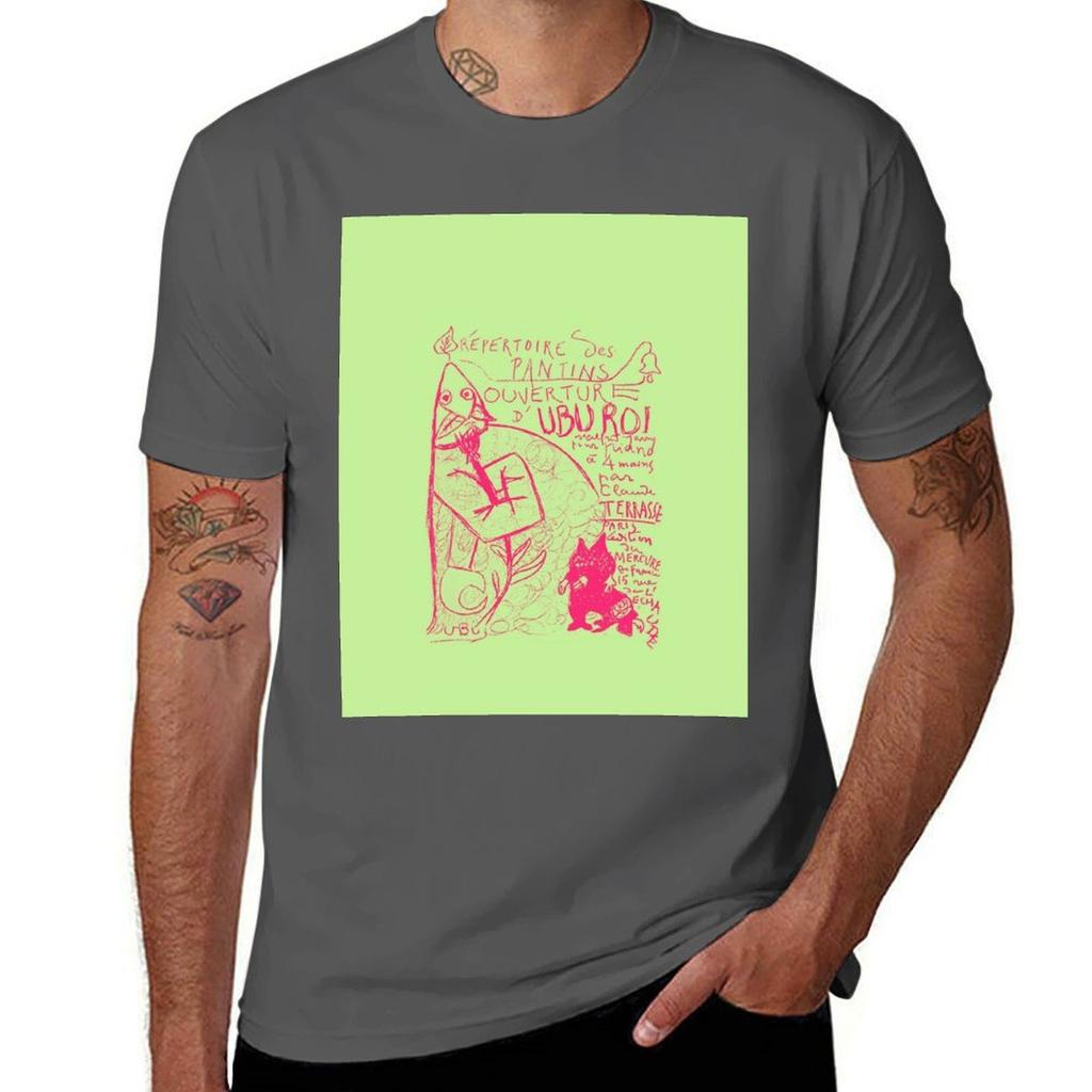 Ubu Roi Magenta Tshirt Casual Loose Fit Short Sleeve Tshirt