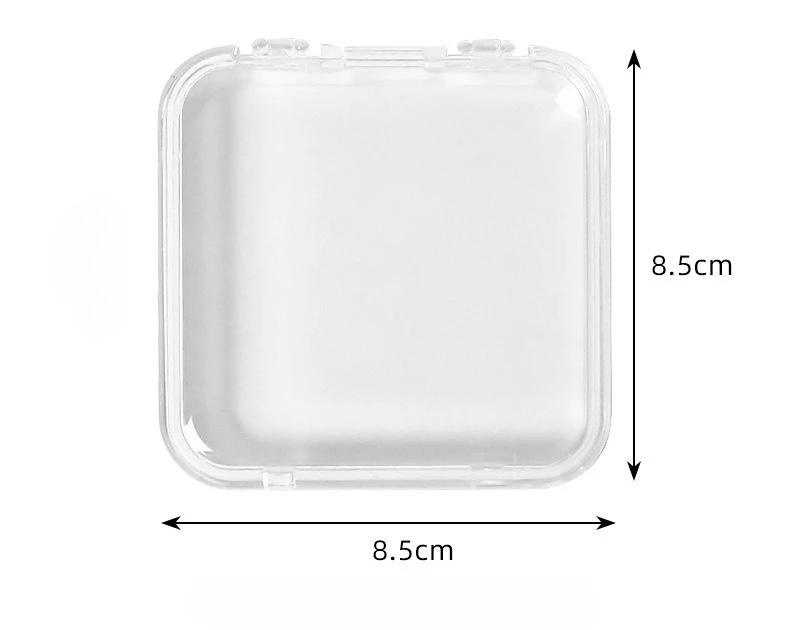 Clear Acrylic Badge Display Case - Dustproof Sealed Square Box with Lockable Lid for Collectible Storage & Showcase