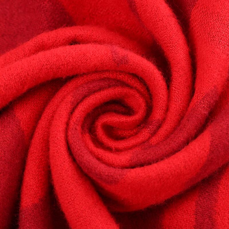 Nanjiren Women's Custom Embroidered Chinese Red Scarf