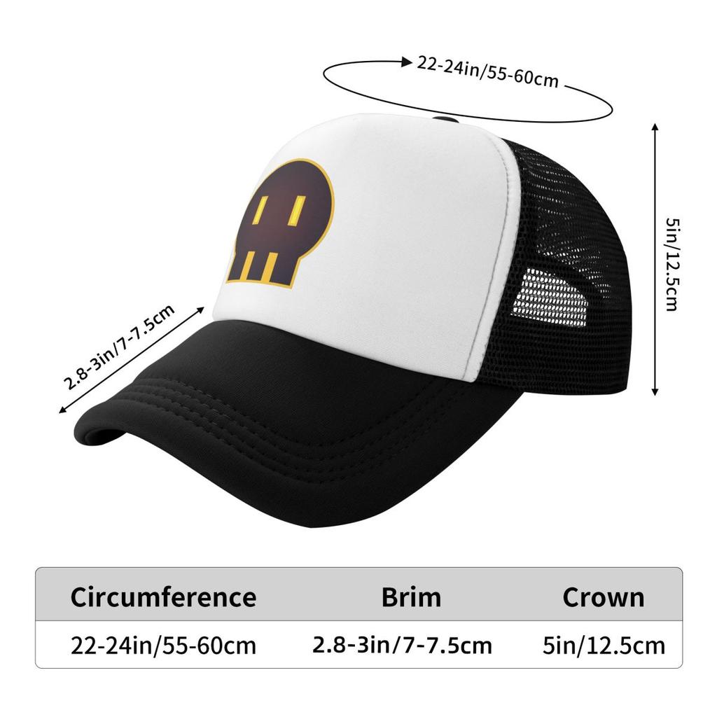 Custom Punk Murder Drones Skull Baseball Cap Women Men Breathable Uzi Doorman Trucker Hat Performance Snapback Caps