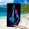 proof beach towel with a V-VOLCOM LOGO4 pattern - soft,absorbent,quick-drying,machine washable - perfect for swimming,camping,bathing