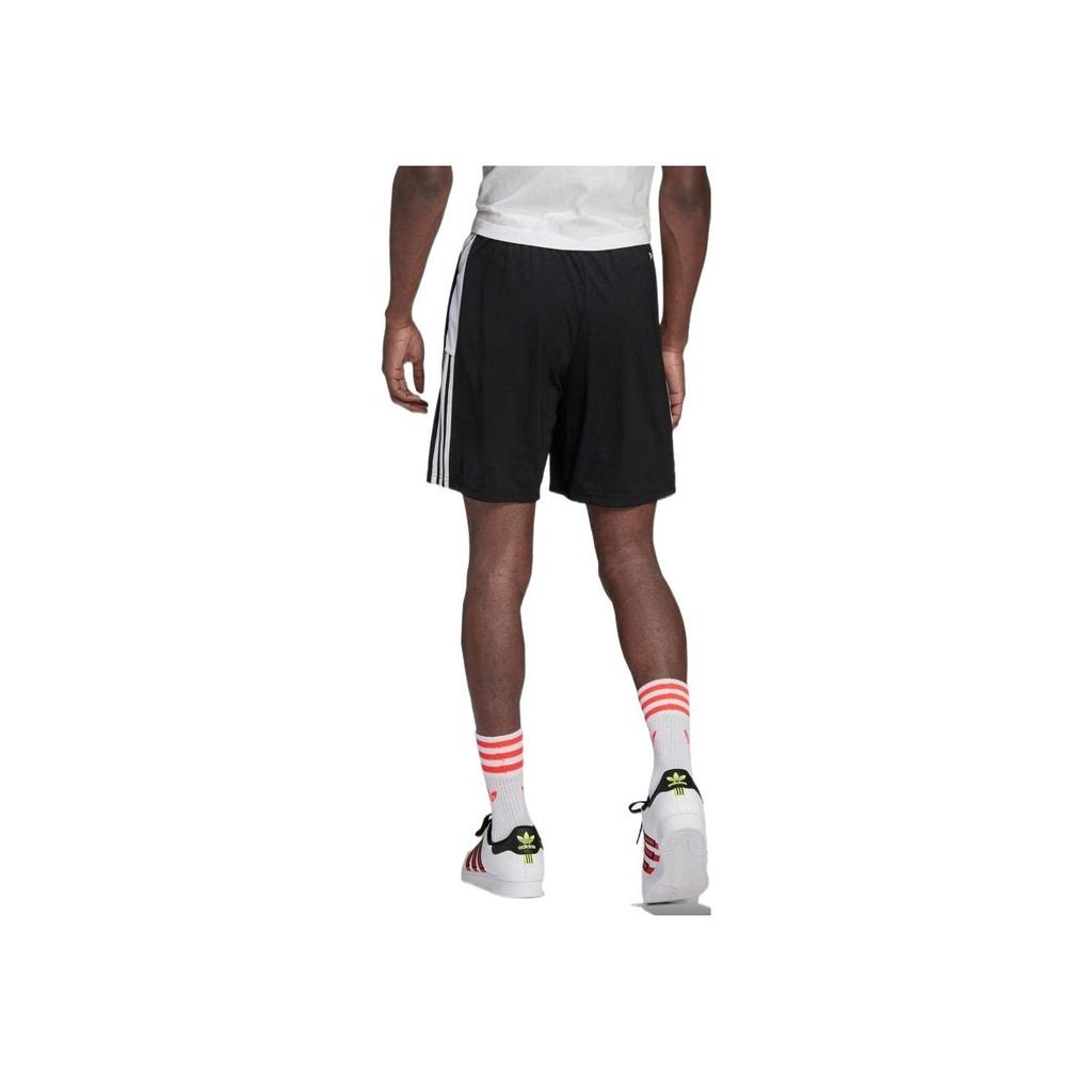Adidas Color Block Striped Sports Soccer Shorts Men Shorts Black HE7167