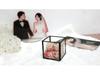 Square Transparent Glass Jewelry Box - Ring, Ear Stud, Earring, and Necklace Organizer
