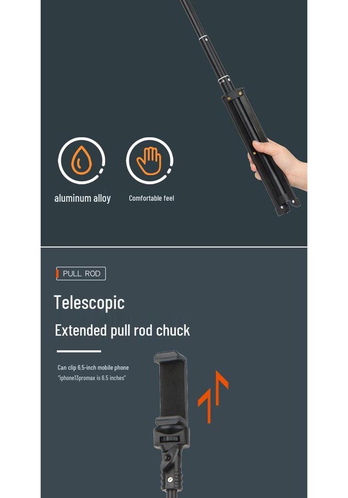 Foldable Phone & Camera Holder Tripod for Live Broadcast & Photography