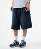 Descheuis Everyday Single-Pleat Carpenter Bermuda Denim Pants Deep Blue (Type B)