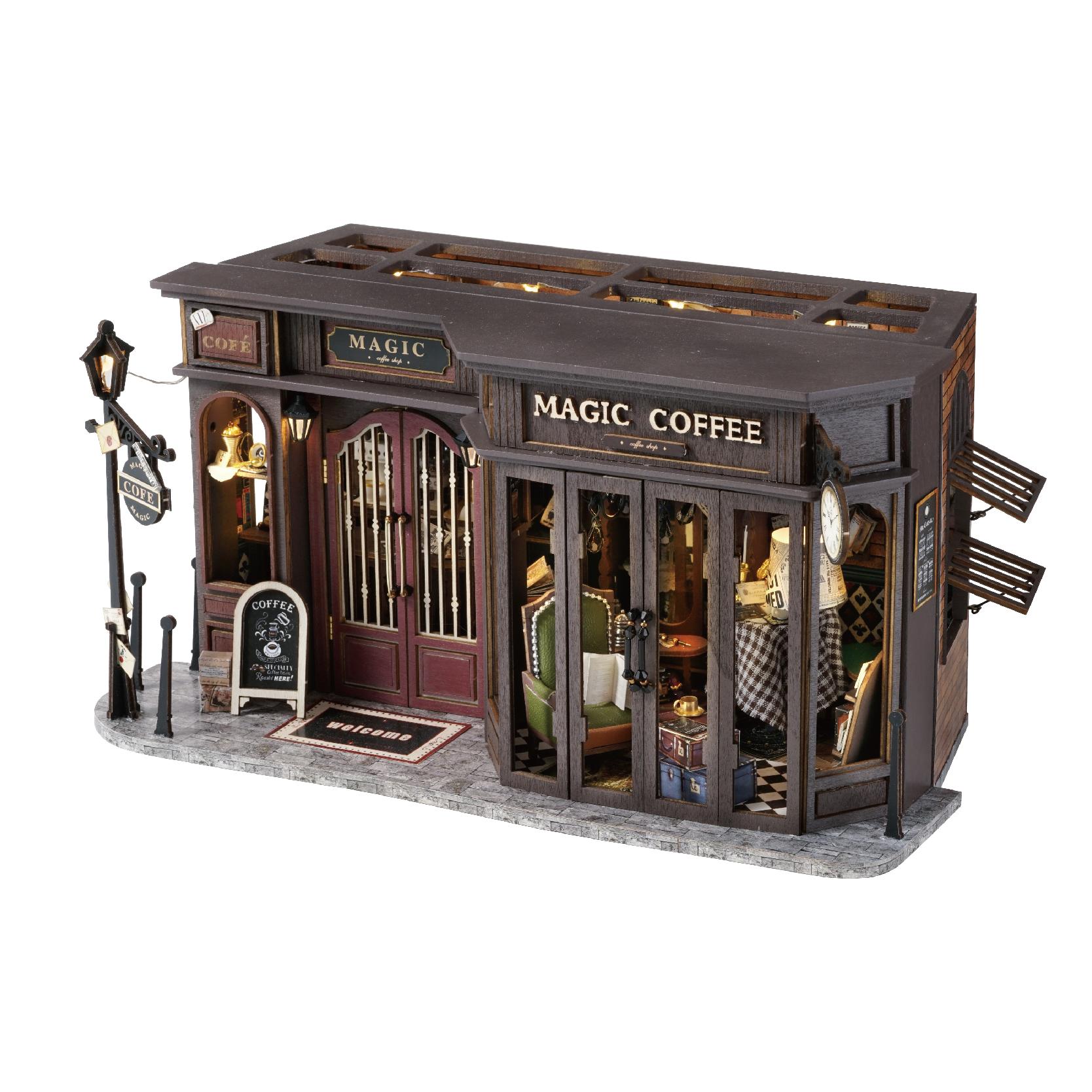 

2014DIY Doll House Wooden Case Miniature building kits Furniture dollhouse miniatures accessories Toys Birthday Christmas Gifts