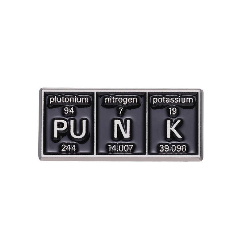 Chemical Element Cartoon Symbol Badges: Cute Metal Brooches for Backpack and Clothing Decoration