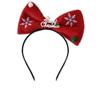 Non-slip Christmas Hairband Shiny Christmas Headband Cute Bowknot Hair Hoop  Girls