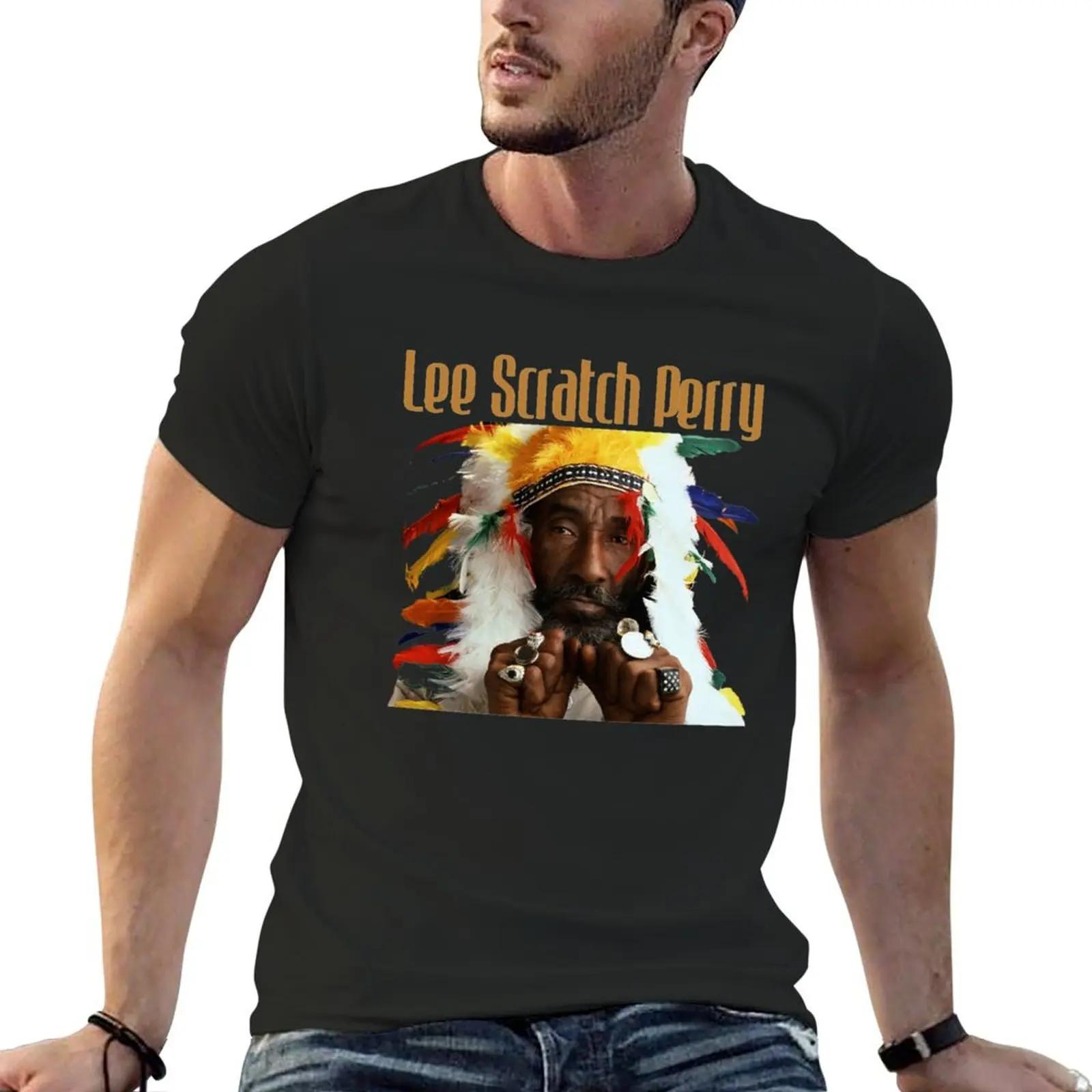 

Lee Scratch Perry Classic T-Shirt Boys Animal Print Basketball Graphic Tees Cotton Graphic Tees Mens T Shirts 5XL різнокольоровий