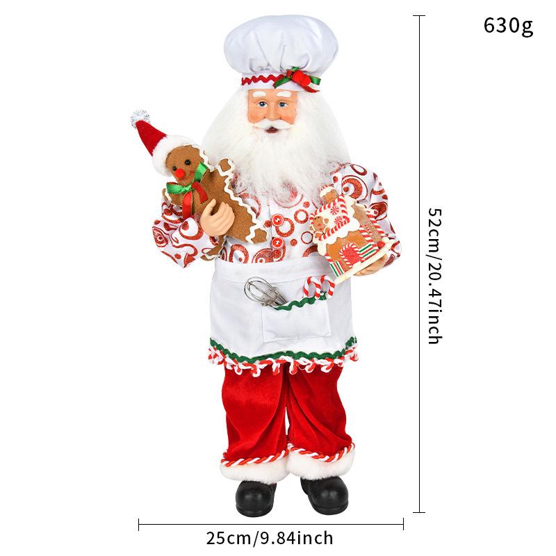 Santa Claus & Grandma Christmas Tree and Window Ornaments Decoration