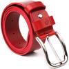 Яркий женский кожаный ремень GRANDE PELLE Leather Belt 21475 Красный