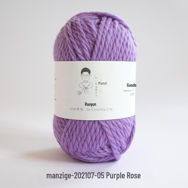 100% reine Wolle Grobgarn zum Handstricken von Mänteln, Schals und Pullovern - 5 mm dick
