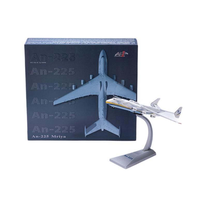 1: 400 AN225 Aircraft Model High Simulation Alloy Transport Aircraft Finished Metal Ornaments Military Aviation Souvenirs