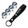 -Auto Wheel Tire Valve Stem Caps Cover Auto Suede Key Strap Key Ring Metal For BMW M M5 M6 X3 X5 X6 X4 E30 E39 E46 E60