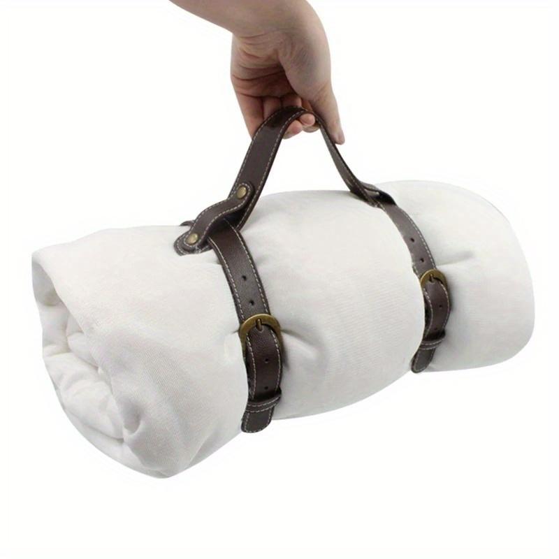 1pc Blanket  Picnic Blanket Carry Strap Yoga Mat  for Outdoor Camping Picnics Motorcycle Bedroll Strap