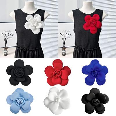 3D Bröstblomma Stor Storlek Avtagbar Klänningsdekoration Utsökt DIY Klädtillbehör Bröllopsklänning Kläder Dekoration