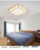 Japanese Style Solid Wood Ceiling Light for Bedroom, Tatami, Living Room & Study - Rectangular Design